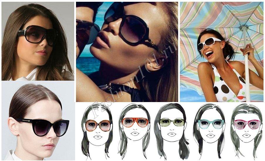 Как подобрать солнцезащитные очки по форме лица 2